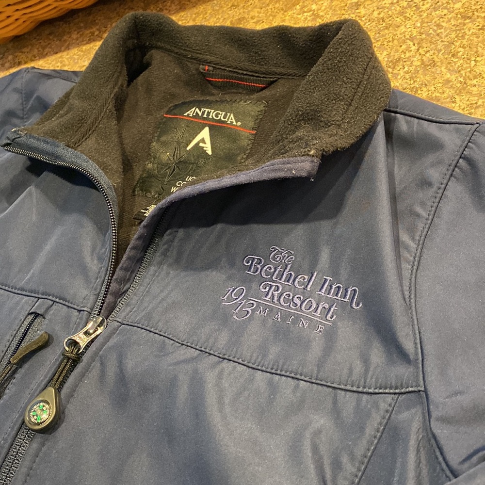 Antigua Bethel Inn Resort Maine Blue Cold Weather Water Resistant Jacket Small - Picture 3 of 17